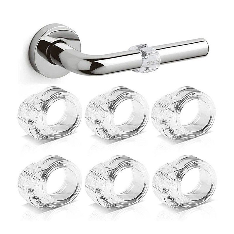 6 PCS Clear Door Wall Protector Door Stopper view 2