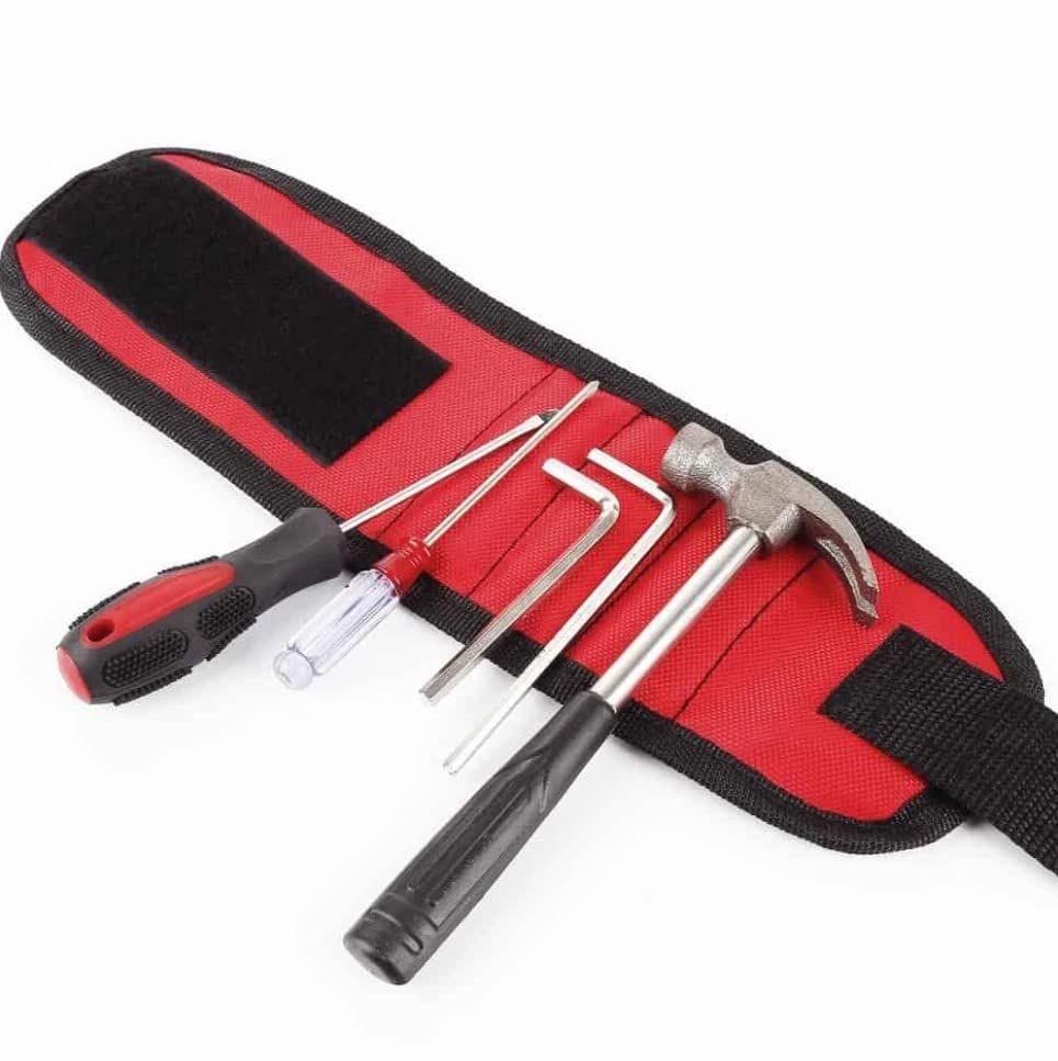 Magnetic Wristbands - red Magnetic Wristband For Holding Screw - With Strong — image 1