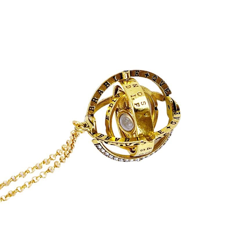Openable Rotatable Astronomical Ball Projection Necklace Pendant Necklace for view 2