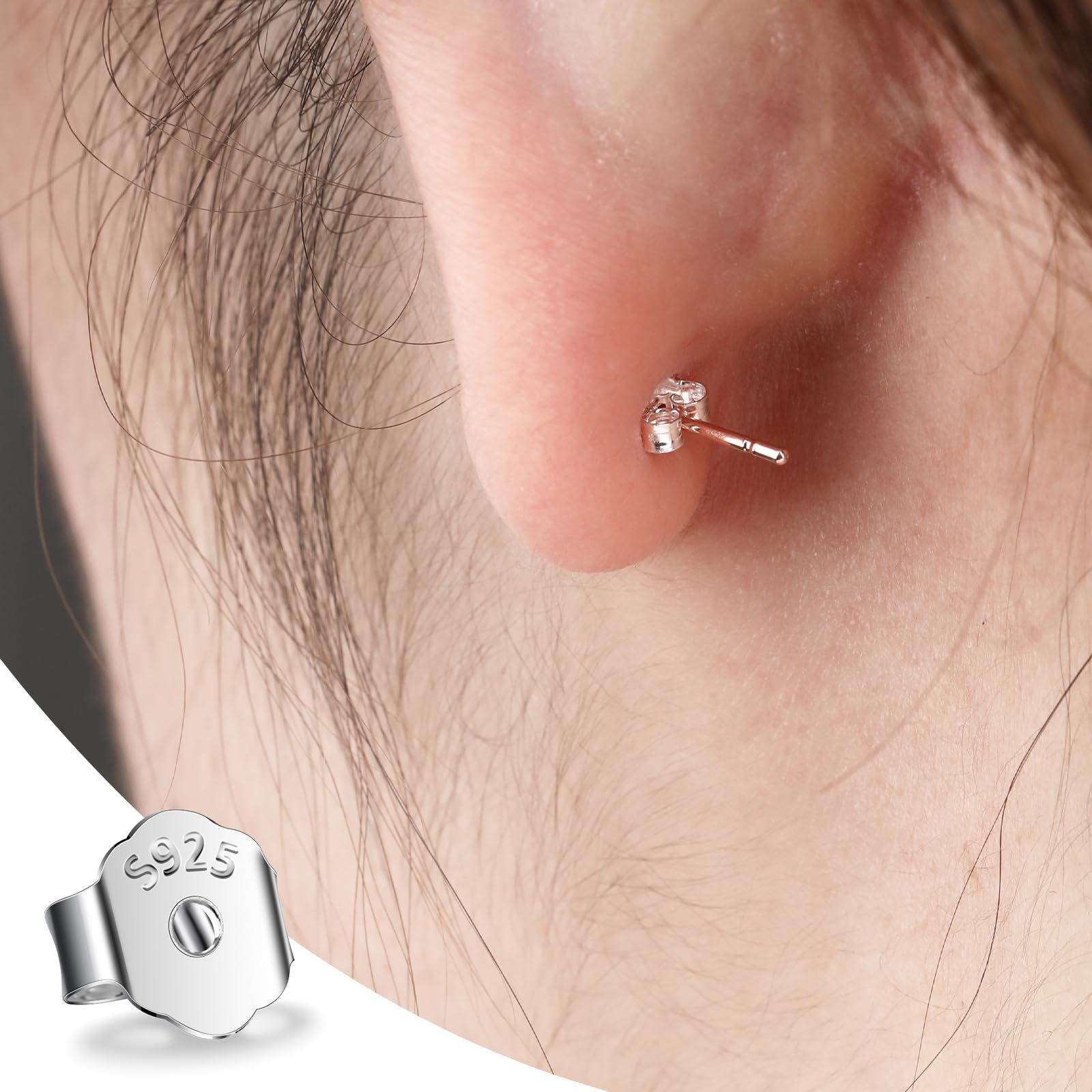 Earring Backs Replacements for Studs view 2