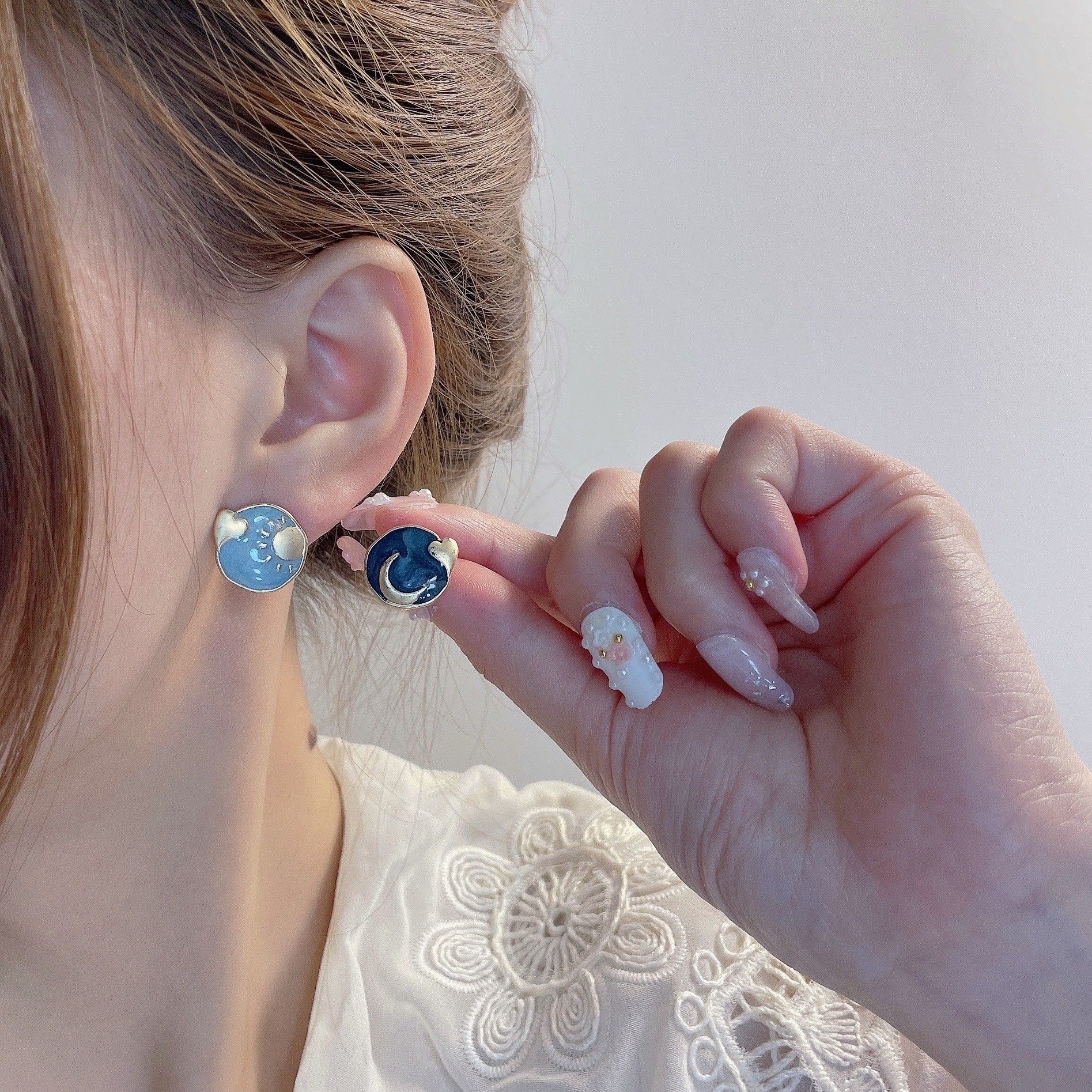 Clip on Earrings for Women Dangle view 2