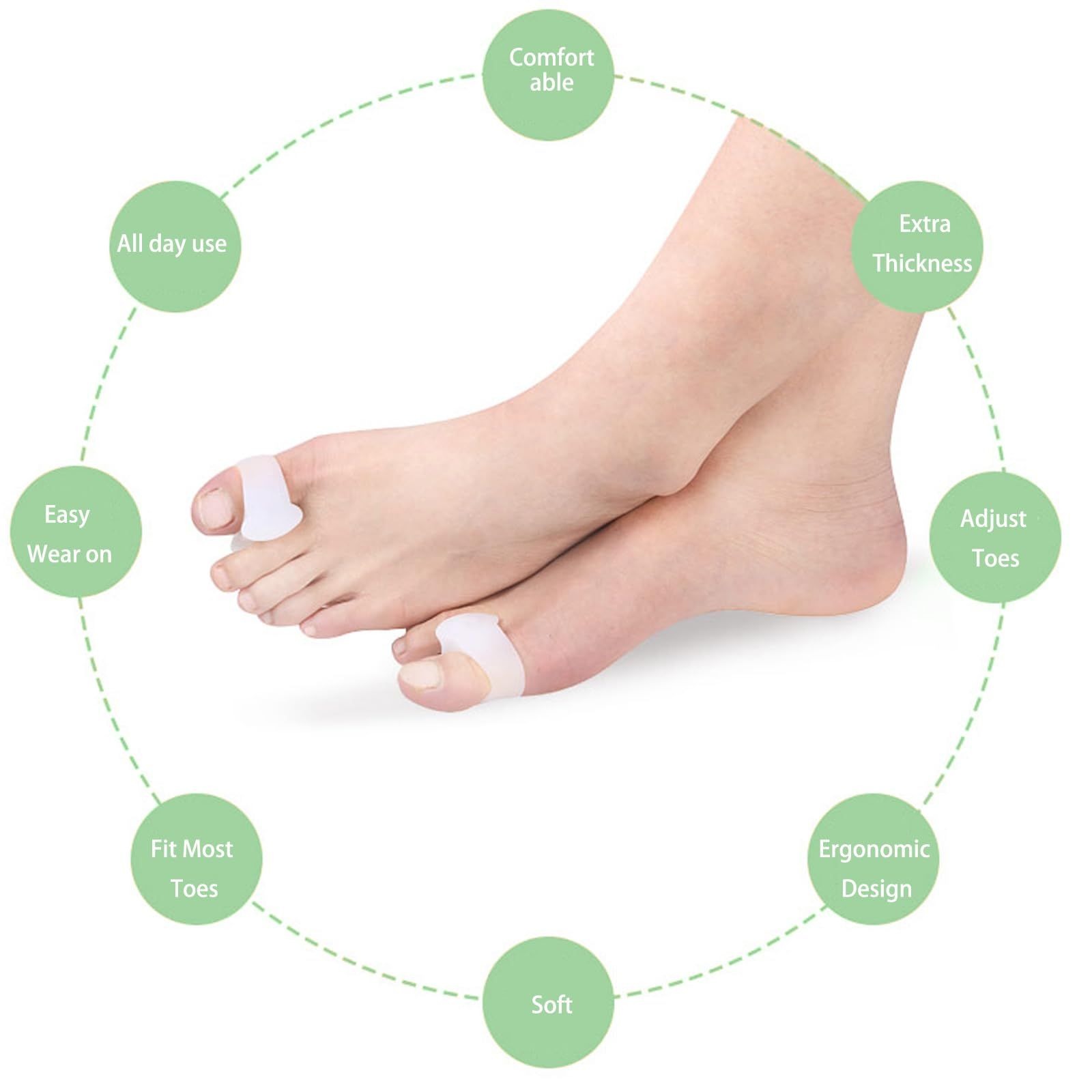 Gel Toe Spacers 12pcs to Restore Toes to Their Original Shape view 3