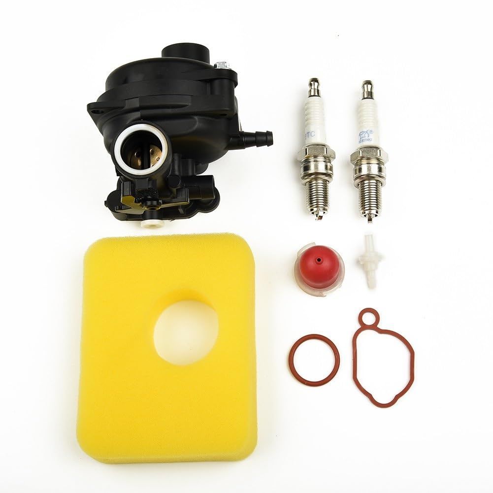 Carburetor Yellow Square Cotton Spark Plug Package The lawn mower carburetor view 4