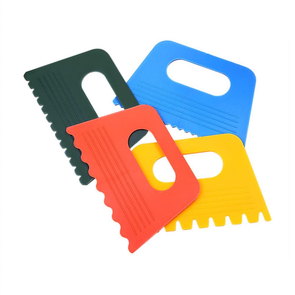 4PCS Plastic Scraper Tools DIY Line Graffiti Tools Colored Plastic Paint