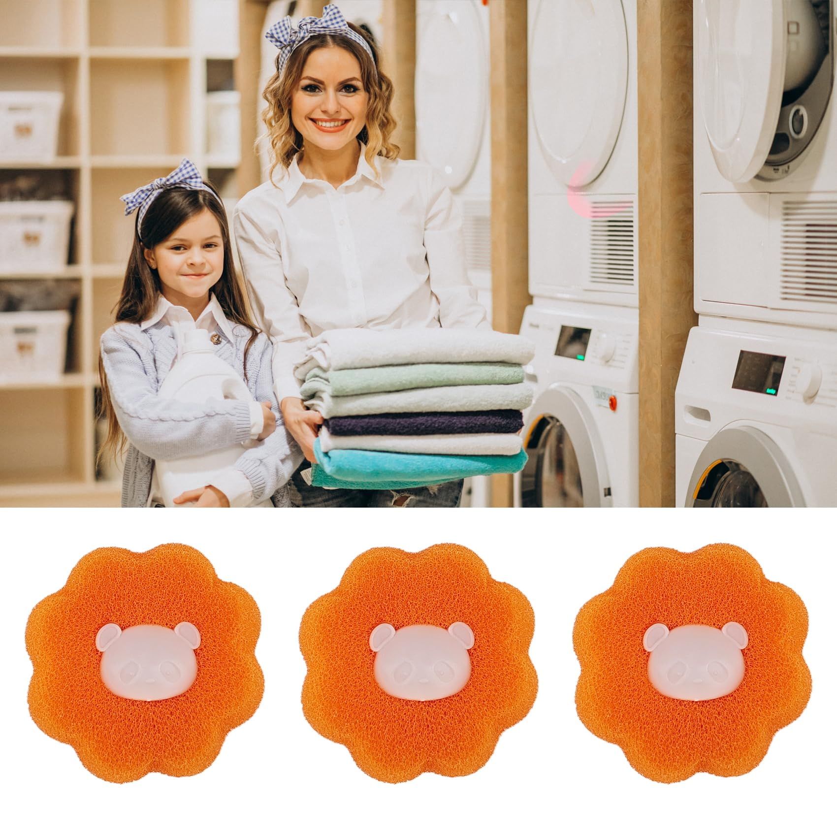 Reusable Hair Remover Washing Machine Hair Catcher Laundry Ball Dryer Ball for view 4