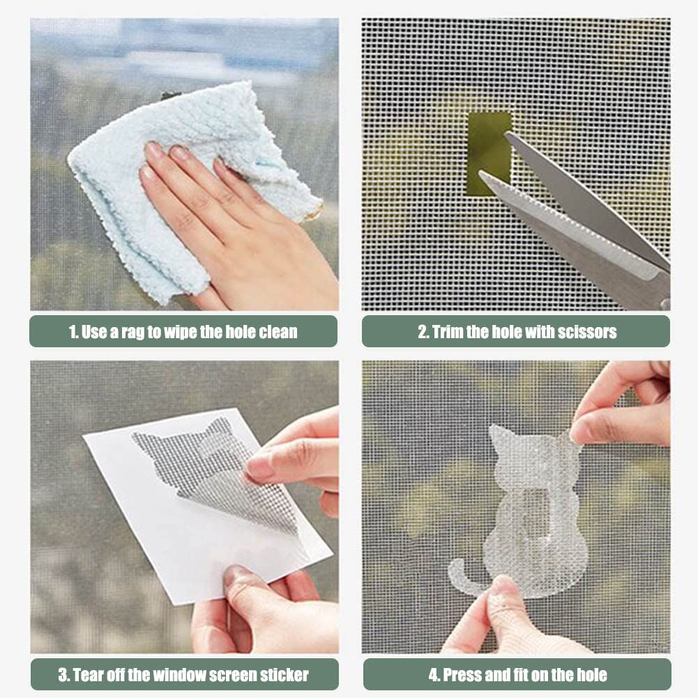 10Pcs Door Window Screen Repair Patch Set view 4