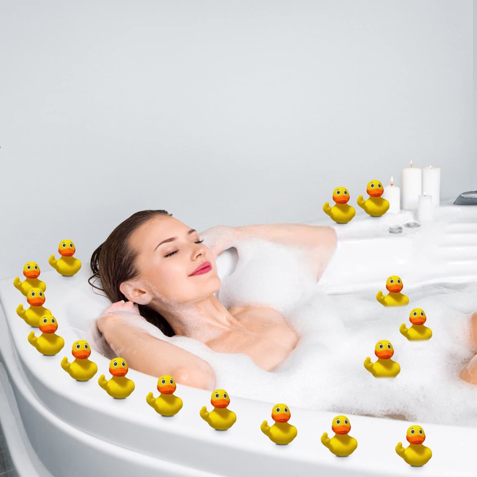 Rubber Ducks, 2.28" Finger Trump Rubber Duck, Cute Small Rubber Ducks Funny view 3