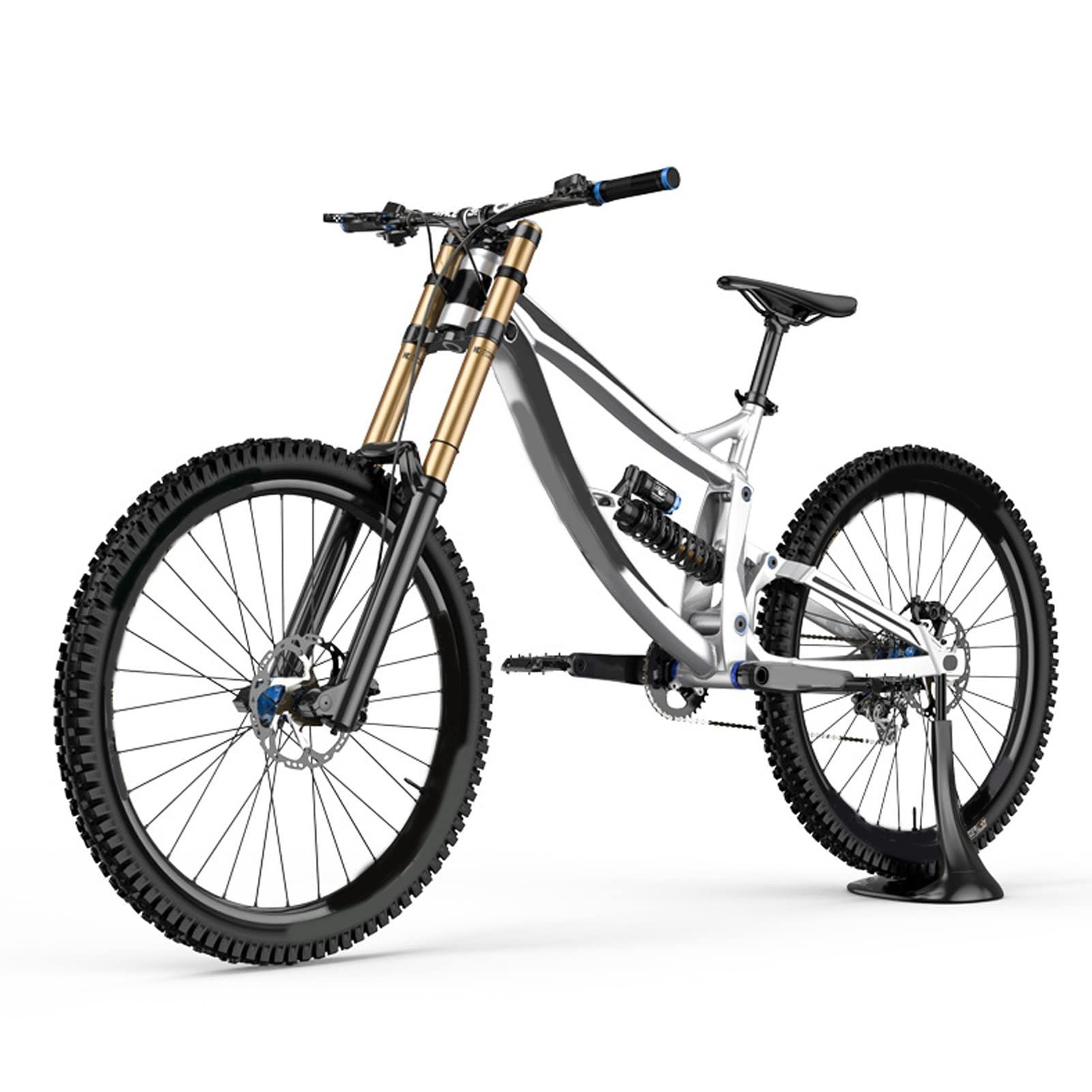 Bike Floor Type Parking Rack Hub Mount Bicycle Stand Height Adjustable for MTB view 3