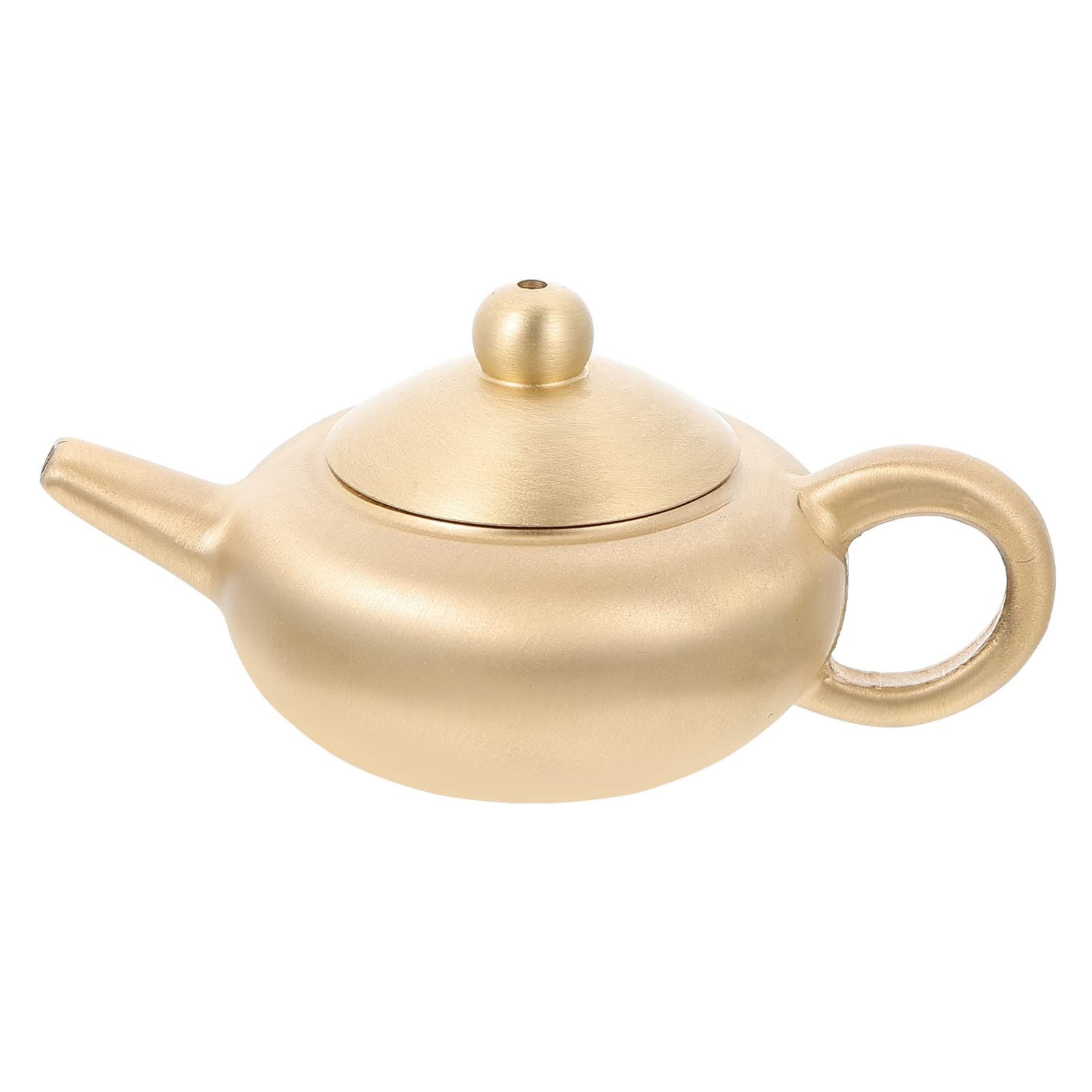 Brass Teapot Automotivearts Crafts Miniture Decoration Office Teapot Decor — image 1
