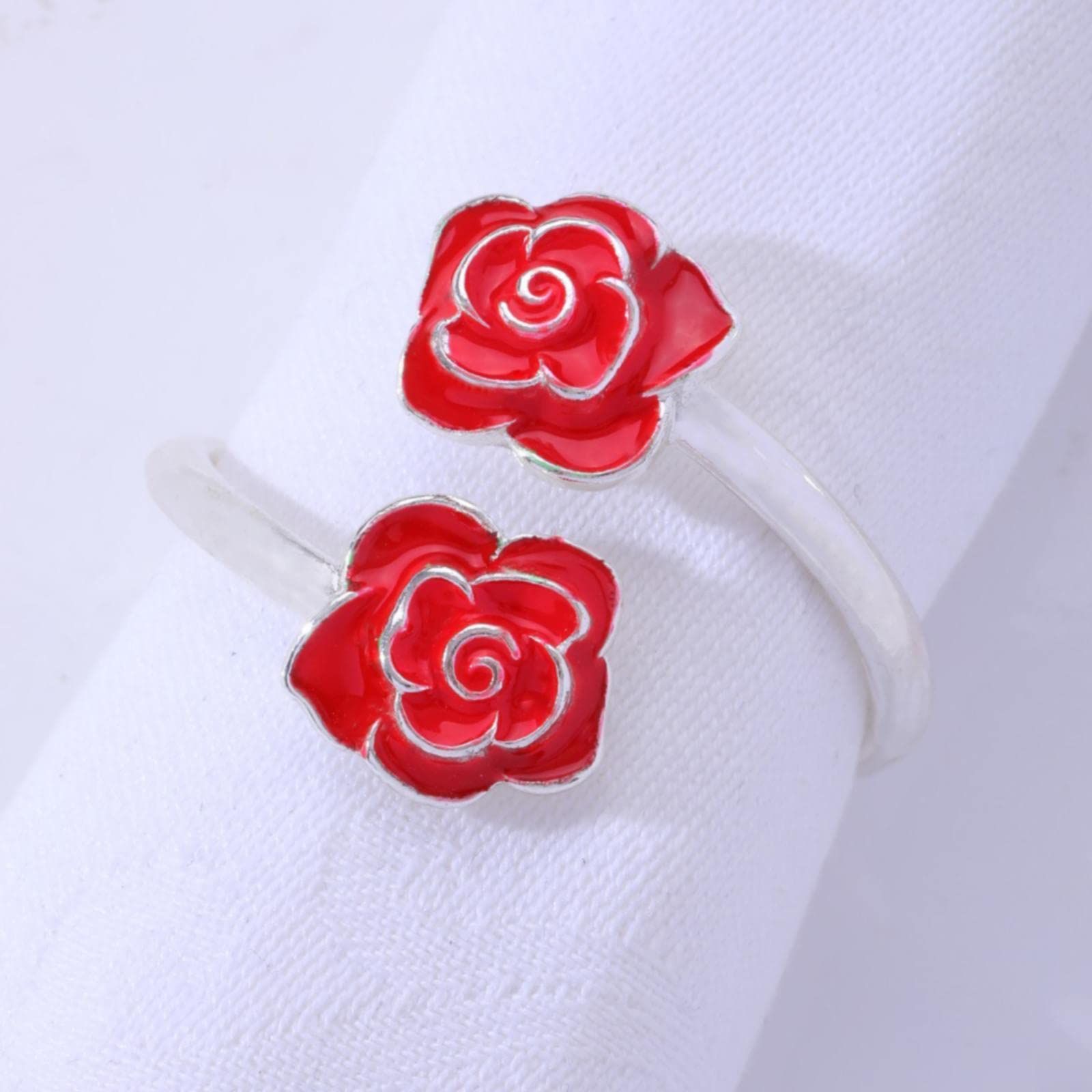 Home Napkin Ring Beautiful Decorative Napkin Ring Alloy Napkin Buckle Table view 3