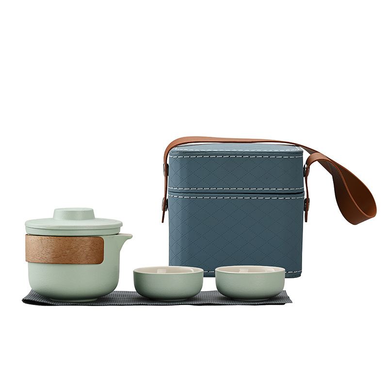 Mini Travel Ceramic Tea Pot Set Kung Fu Teapot