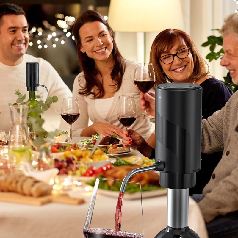 Electric Wine Bottle Opener Set Rechargeable Wine Set with Foil Cutter view 3