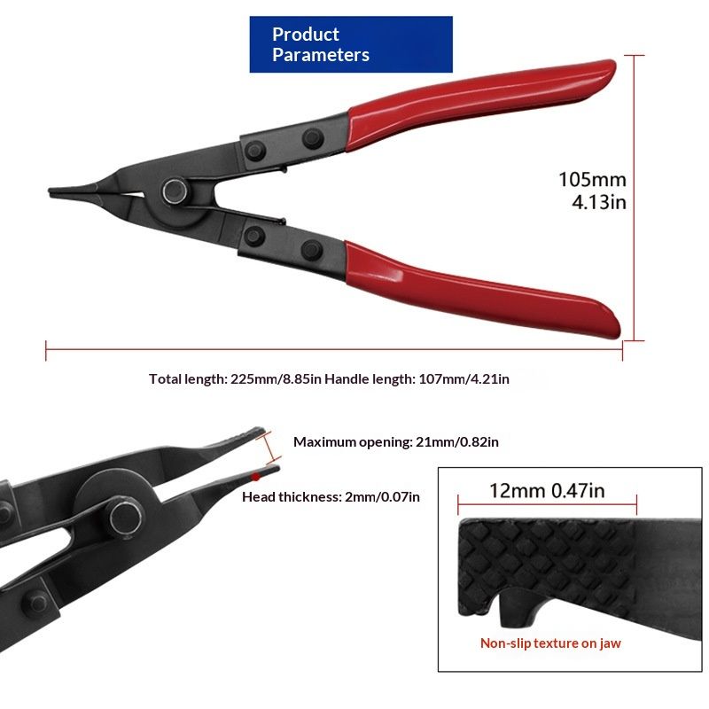Angle Tip Lock Ring Pliers view 5