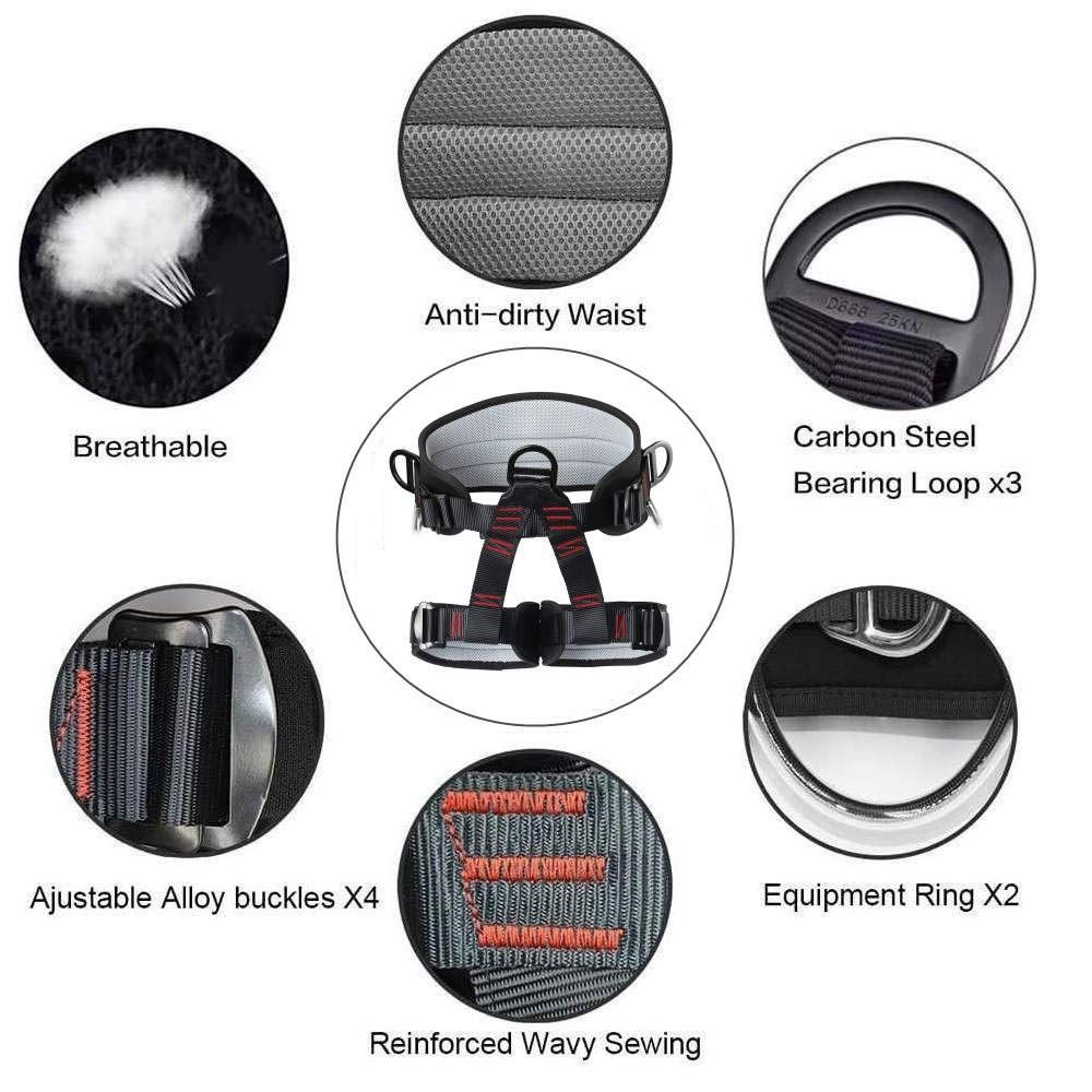 Climbing belts, Thicken Professional Half Body Safety Belt Climbing Gear for view 4