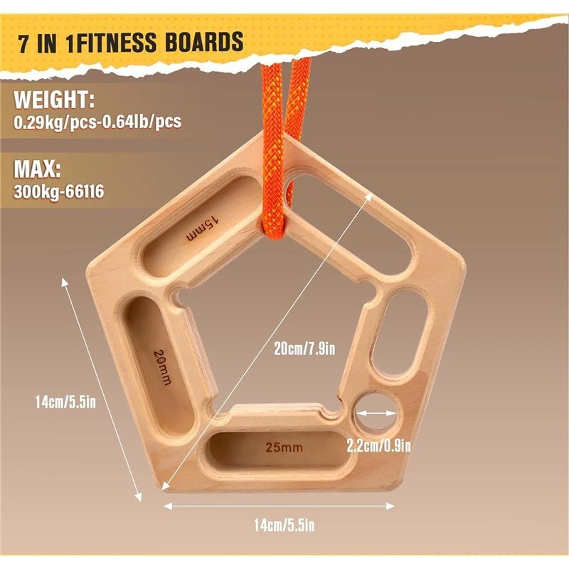 Vertical - Hang Holds, Finger Strengthener, Pull-up Grip Arm Training Portable view 4
