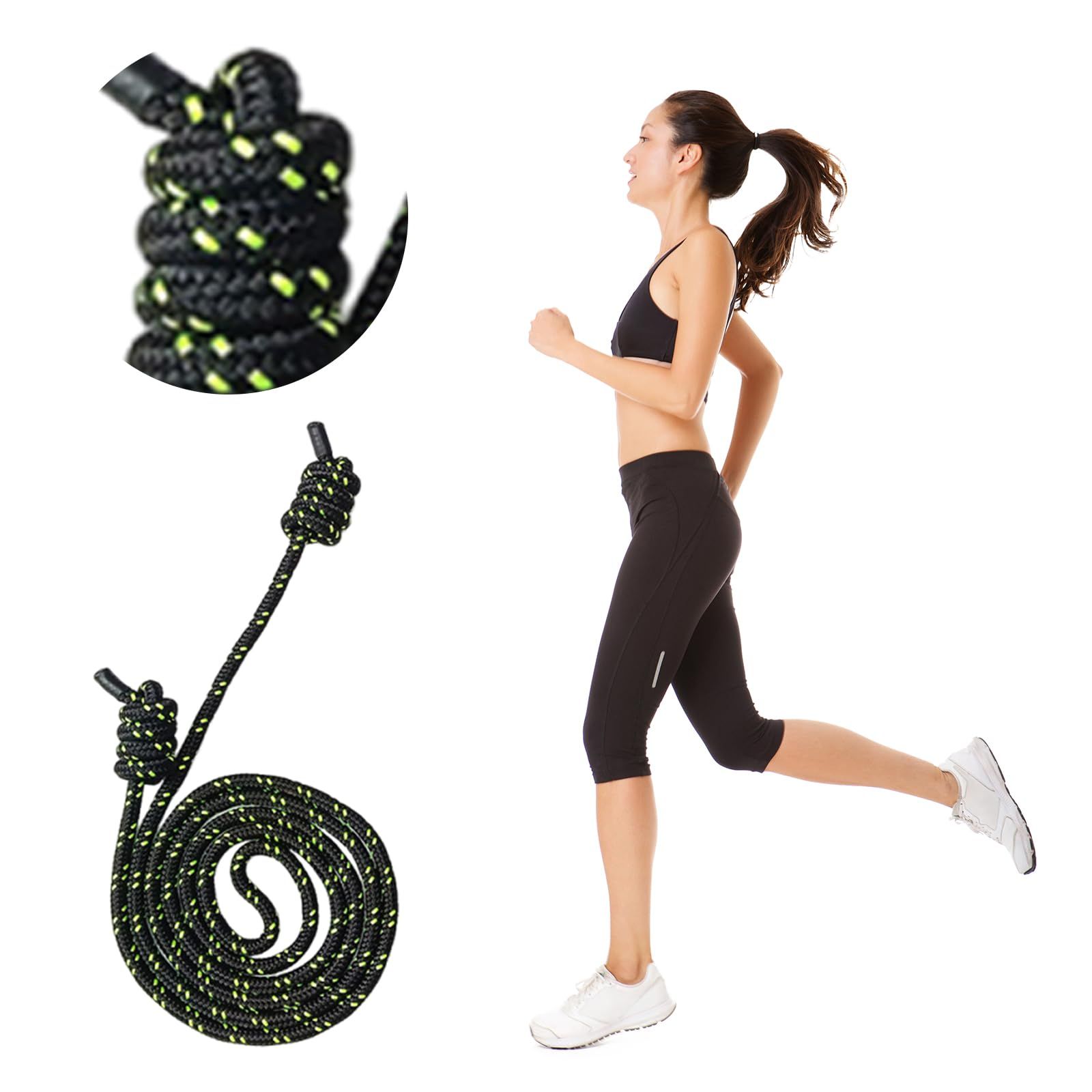 Flow Rope for Fitness High Performance Double Woven Workout Rope Adjustable view 2