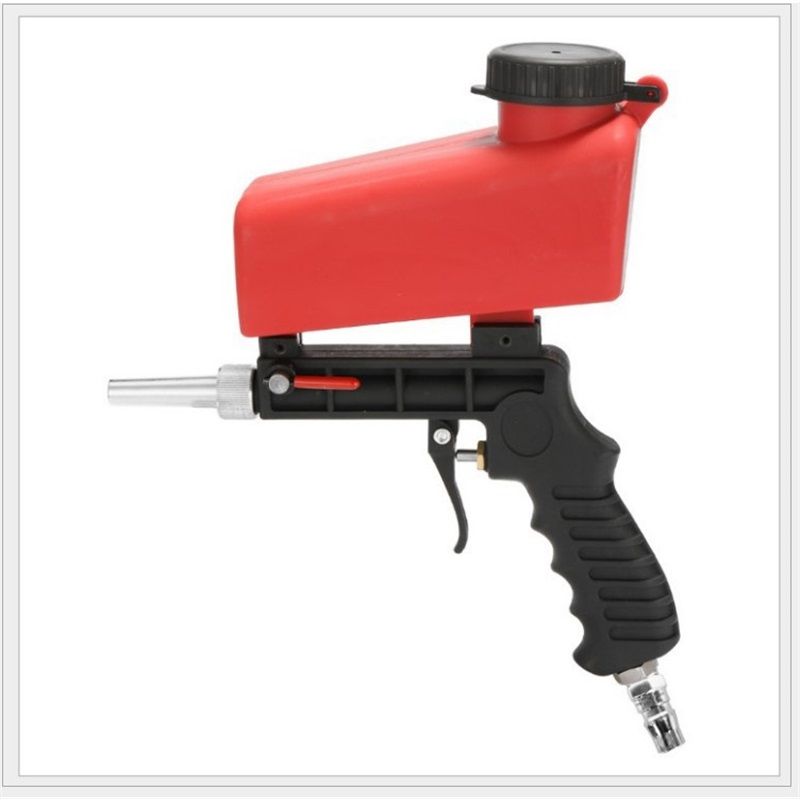 Pneumatic Sand Gun Kit, Sandblasting Machine Industrial Adjustable Portable