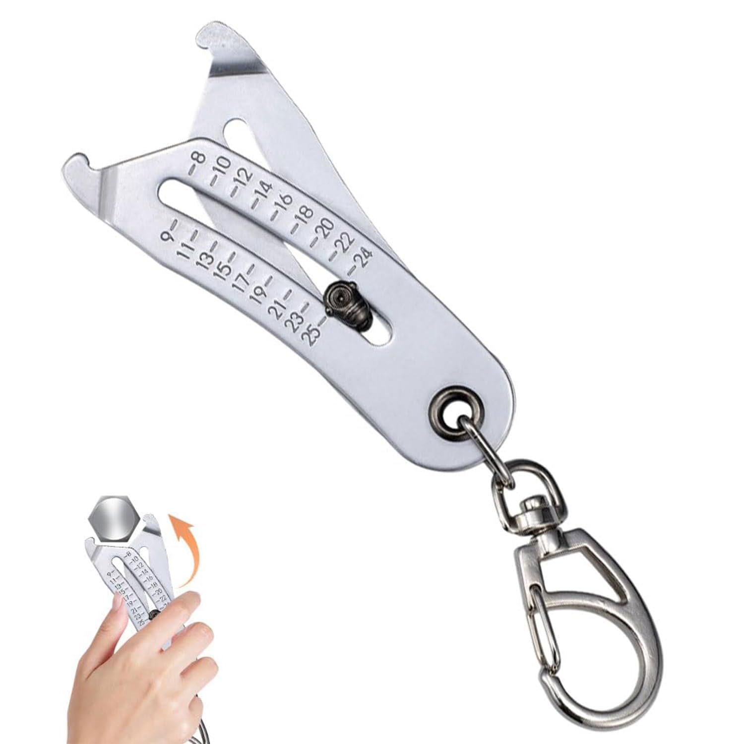 Portable Precise Thread Size Checker Keychain — image 1