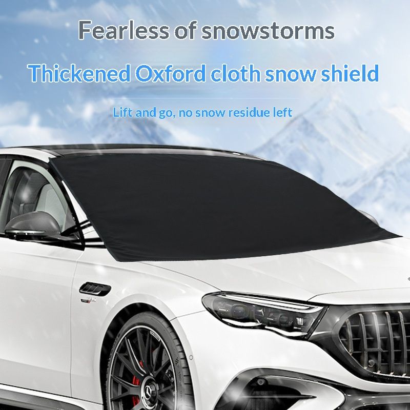 Windshield Cover for Ice and Snow - Universal Fit for Car view 4