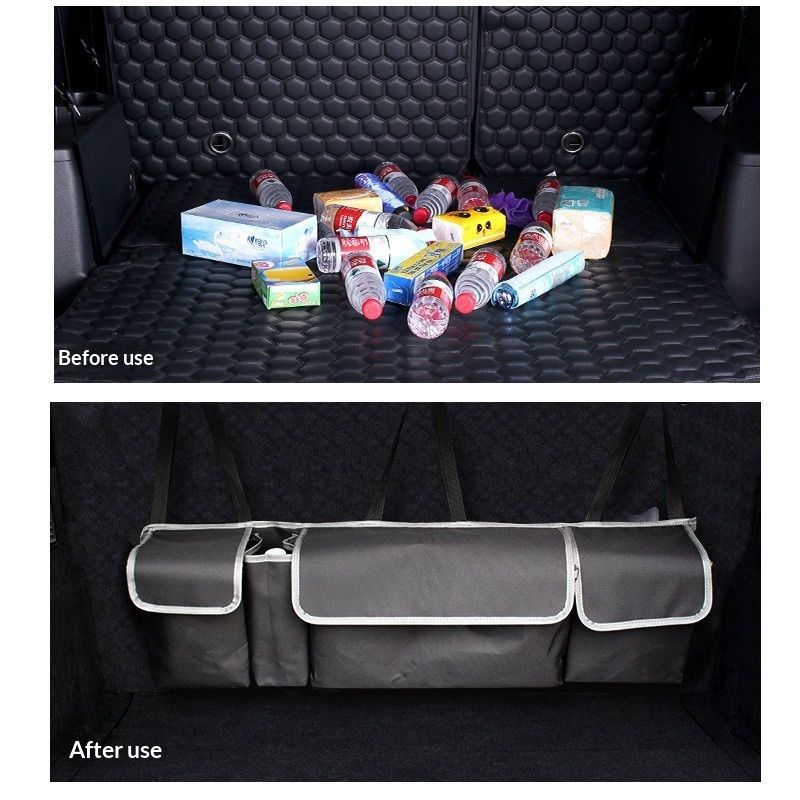 Backseat Trunk Organizer for Car - Durable Trunk Hanging Storage Bag with 4 view 4