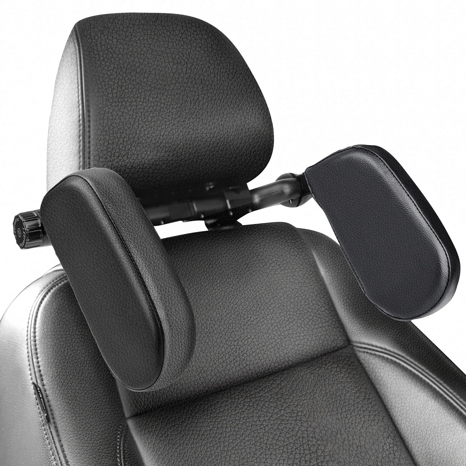 Car Headrest Pillow, Adjustable Head Neck Support Pillow, U- Shaped, Travel view 2