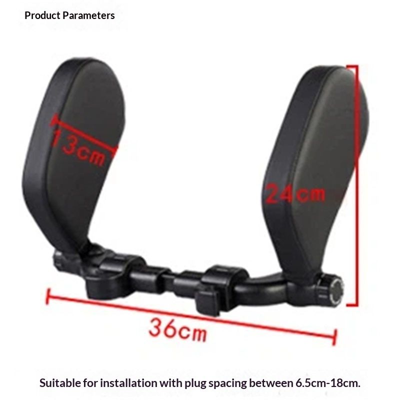 Car Headrest Pillow, Adjustable Head Neck Support Pillow, U- Shaped, Travel view 5