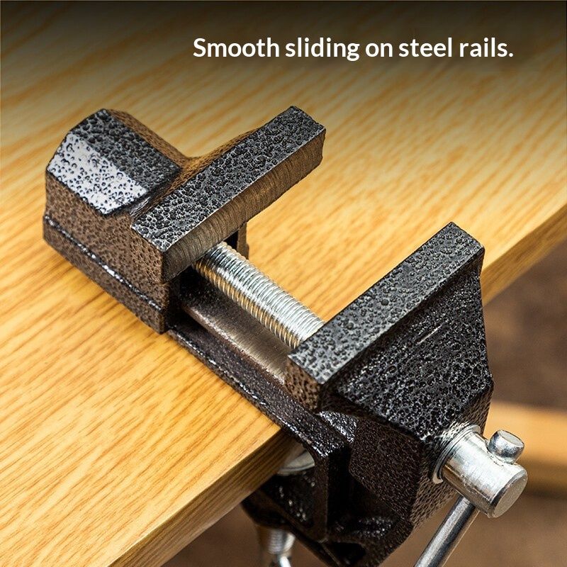 Mini Table Clamp, Small Bench Vice, New upgraded cast iron manufacturing view 3