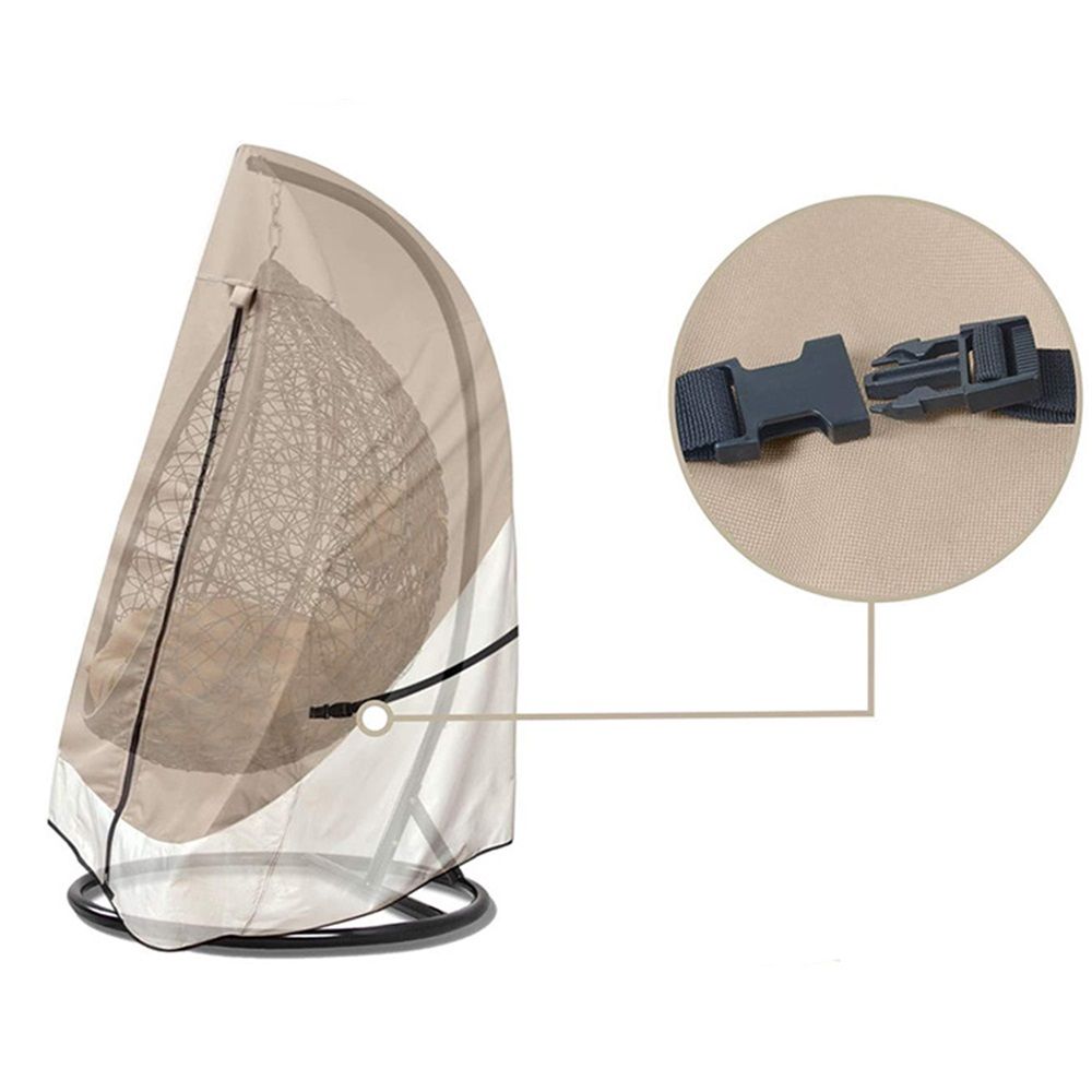 Patio Hanging Egg Chair Cover - 420D Waterproof Outdoor Single Seat Wicker view 3