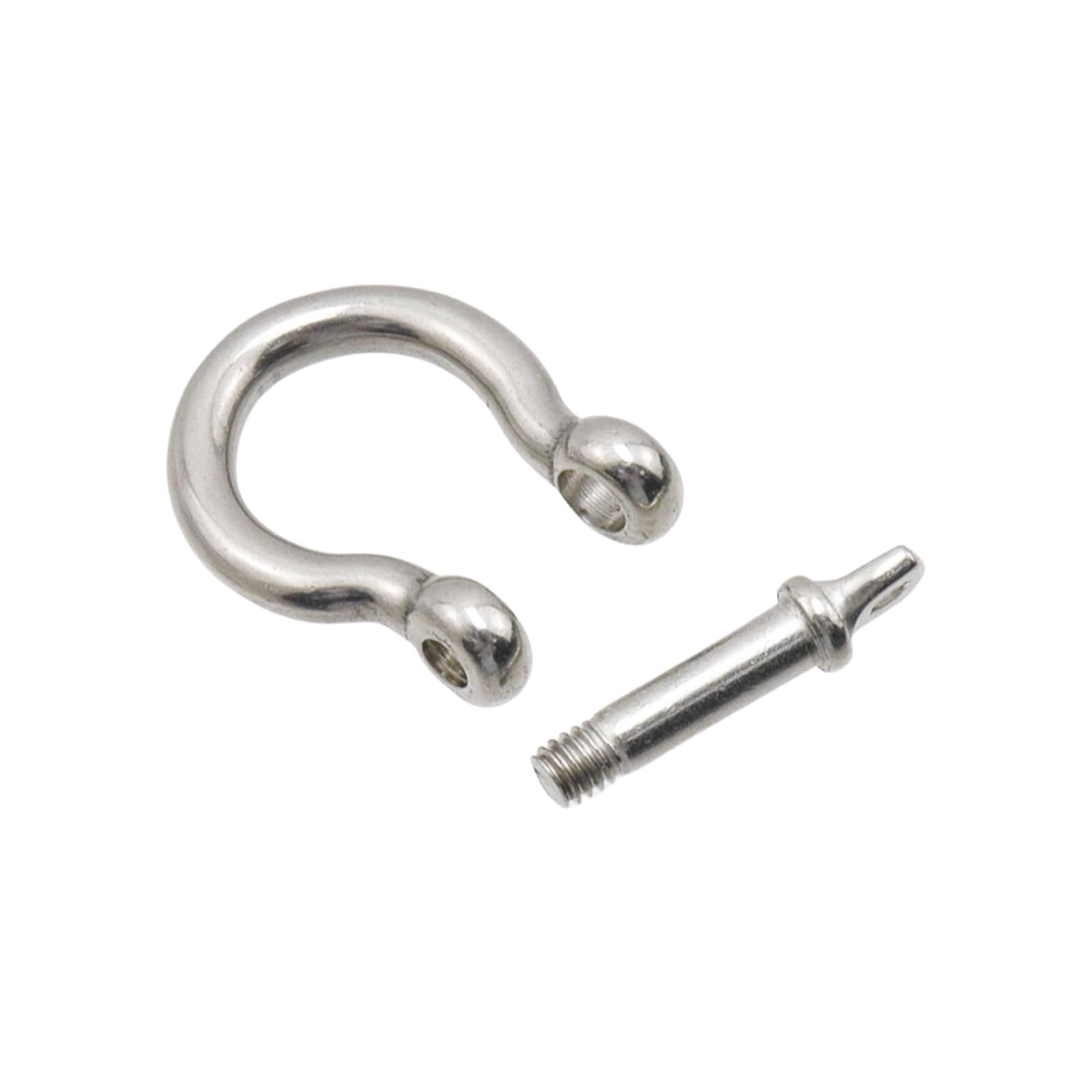 20Pcs M4 D Ring Shackle 304 Stainless Steel Screw Shackle Heavy Duty Screw Pin view 5