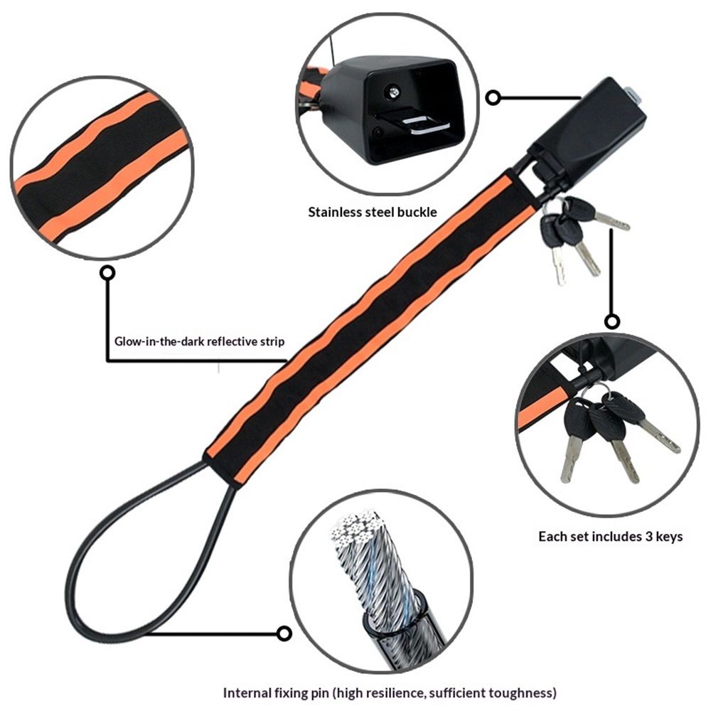 Car Steering Wheel & Seat Belt Lock - Universal Anti-Theft Device for Vehicles view 4