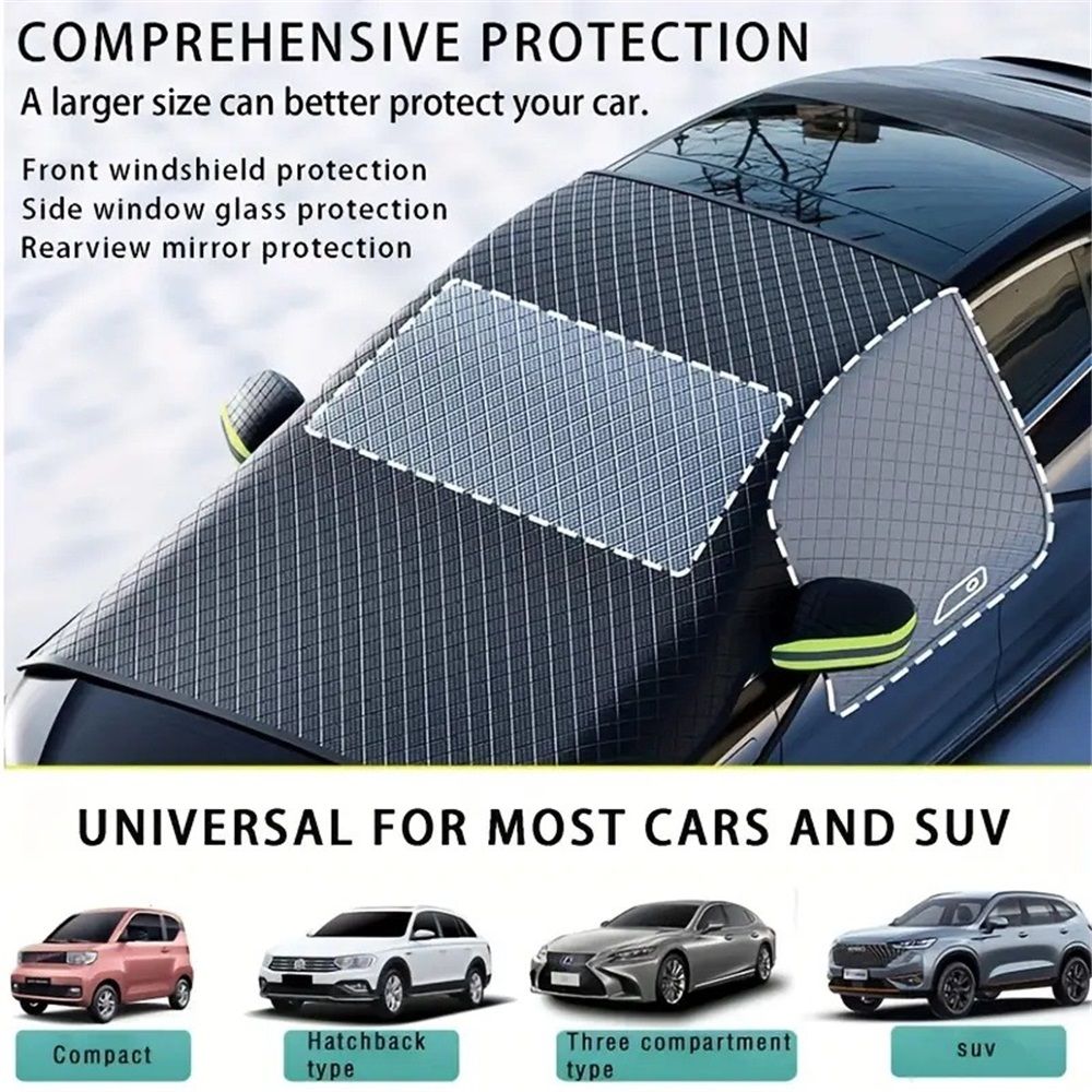 Windshield Snow Cover, Car Windshield Cover for Ice and Snow, Automotive Large view 4