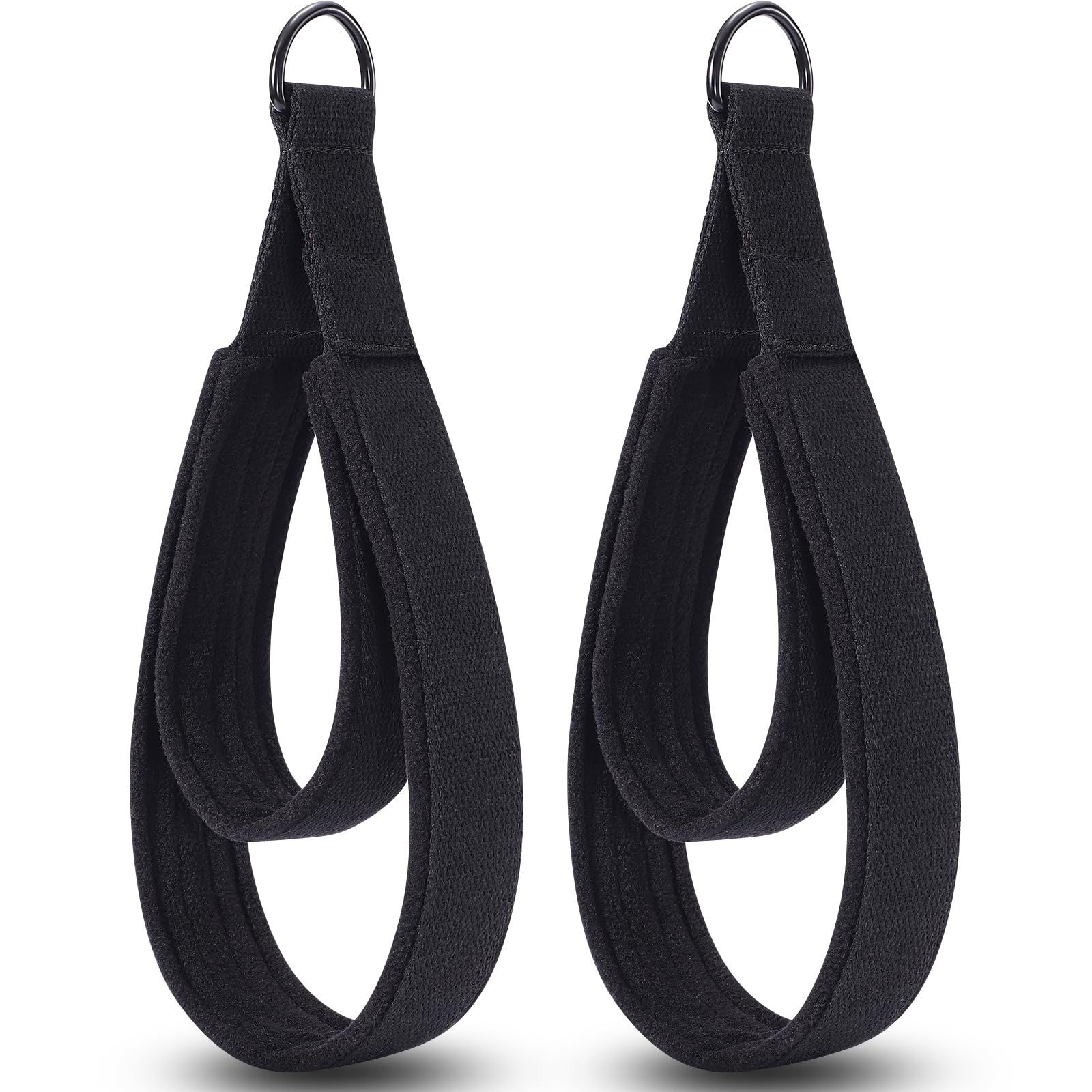 2 Pcs Pilates Straps - Double Loop Ring Straps for Reformer