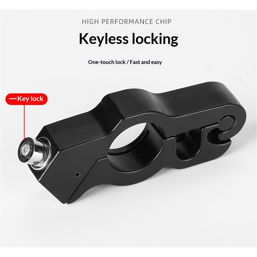 Lock Motorcycle, Heavy Duty Anti Theft Adjustable Bike Handlebar Lock with 2 view 3