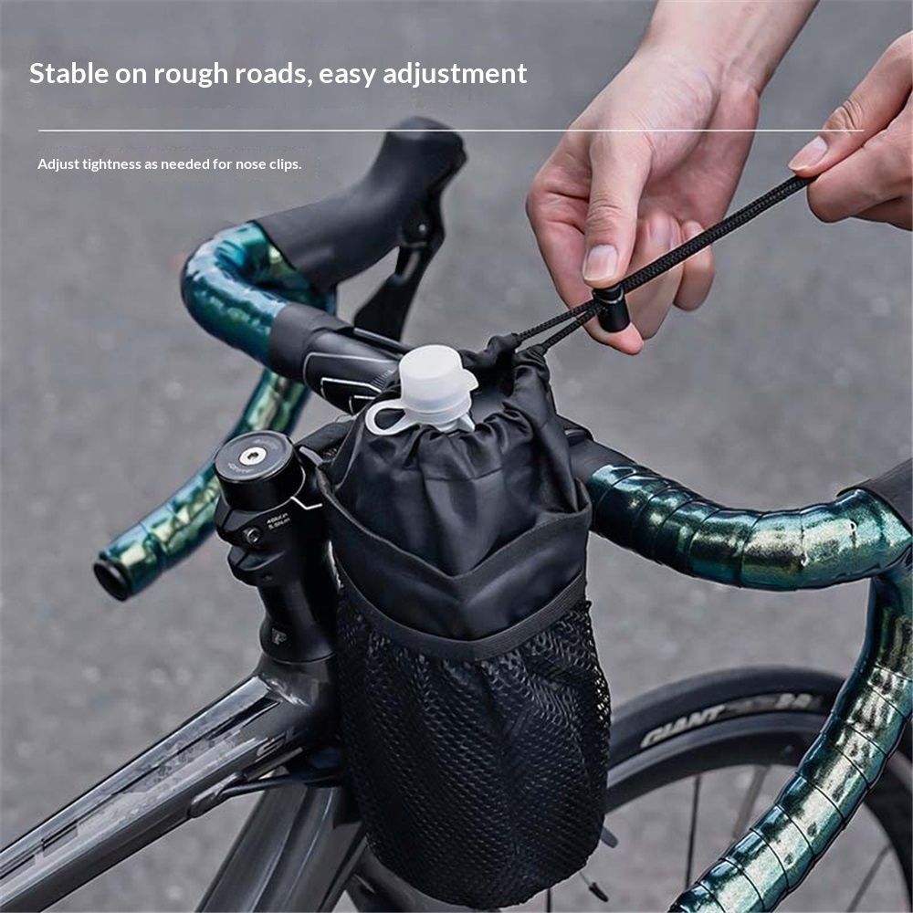 Bike Water Bottle Holder- Insulated Bicycle Cup Holder with Shoulder Strap view 3