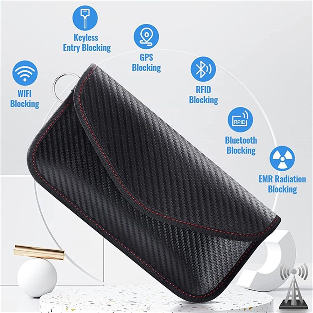 Pouch for Car Keys, Car RFID Signal Blocking Holder, Key Fob Protector, Key view 2