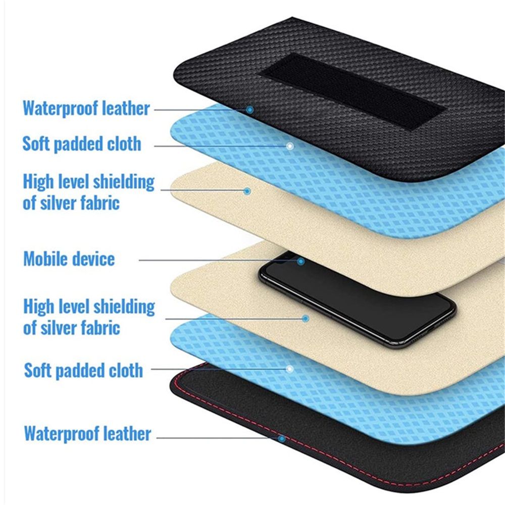 Pouch for Car Keys, Car RFID Signal Blocking Holder, Key Fob Protector, Key view 3