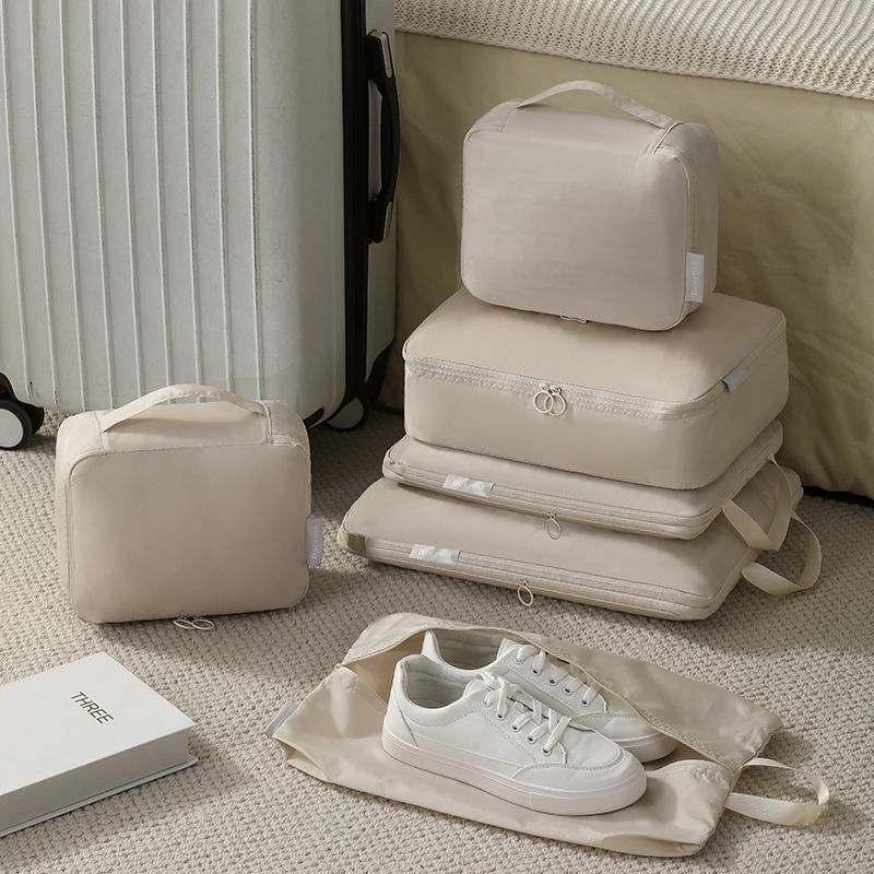 Compression Packing Cubes for Travel - Luggage Organizer Bags - Double Zipper view 2
