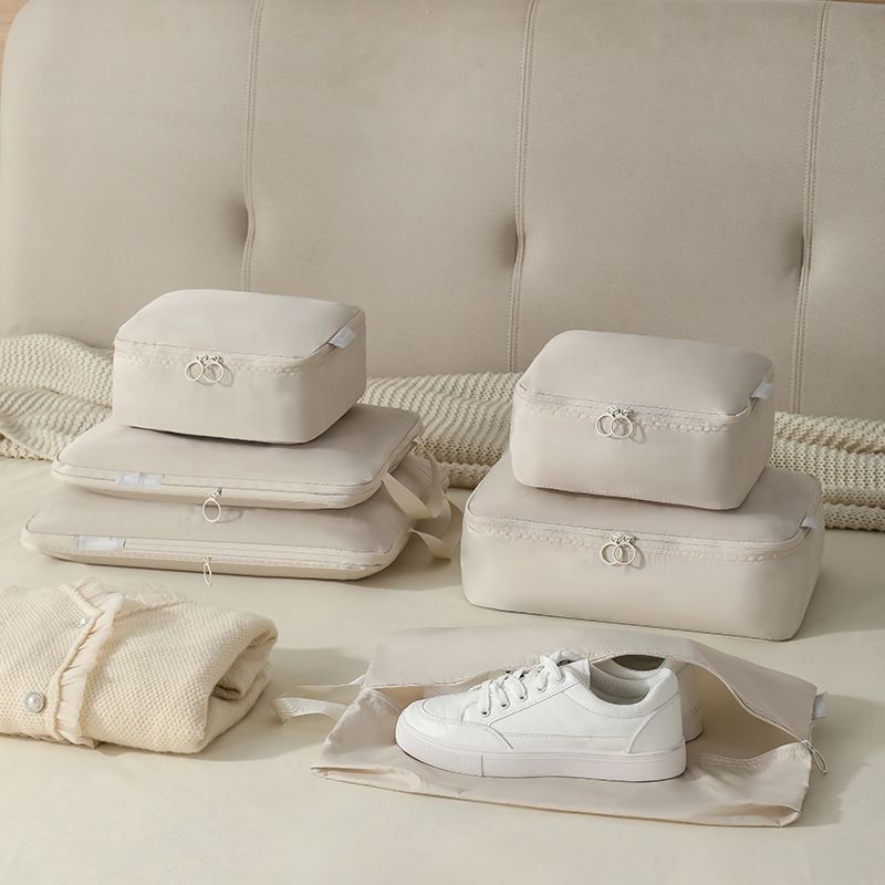 Compression Packing Cubes for Travel - Luggage Organizer Bags - Double Zipper view 3