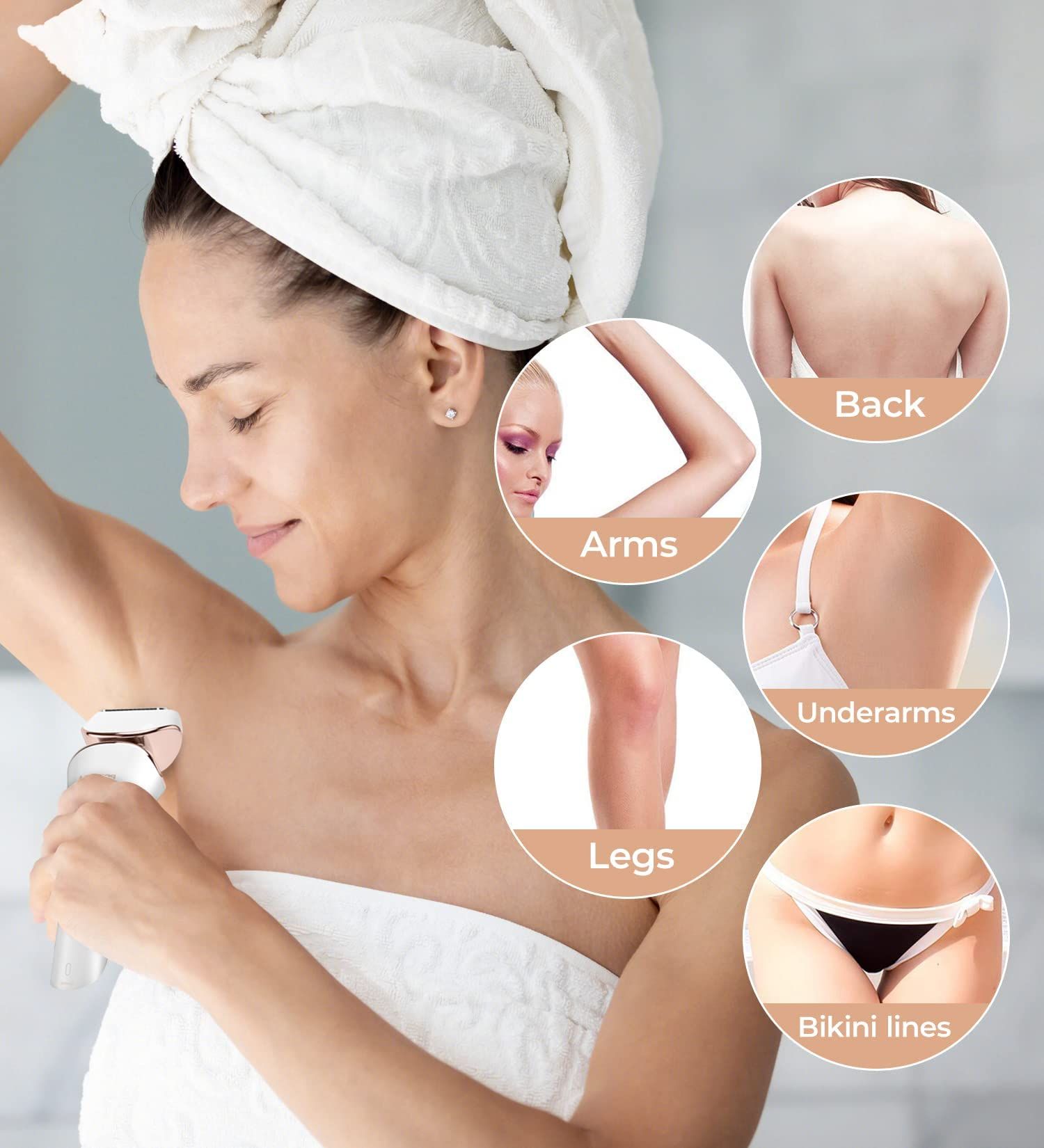 Electric Razor for Women Rechargeable Wet Dry Electric Shaver for Women view 3