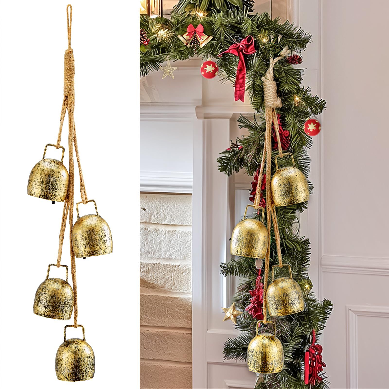 Set of 4 Christmas Bells view 5