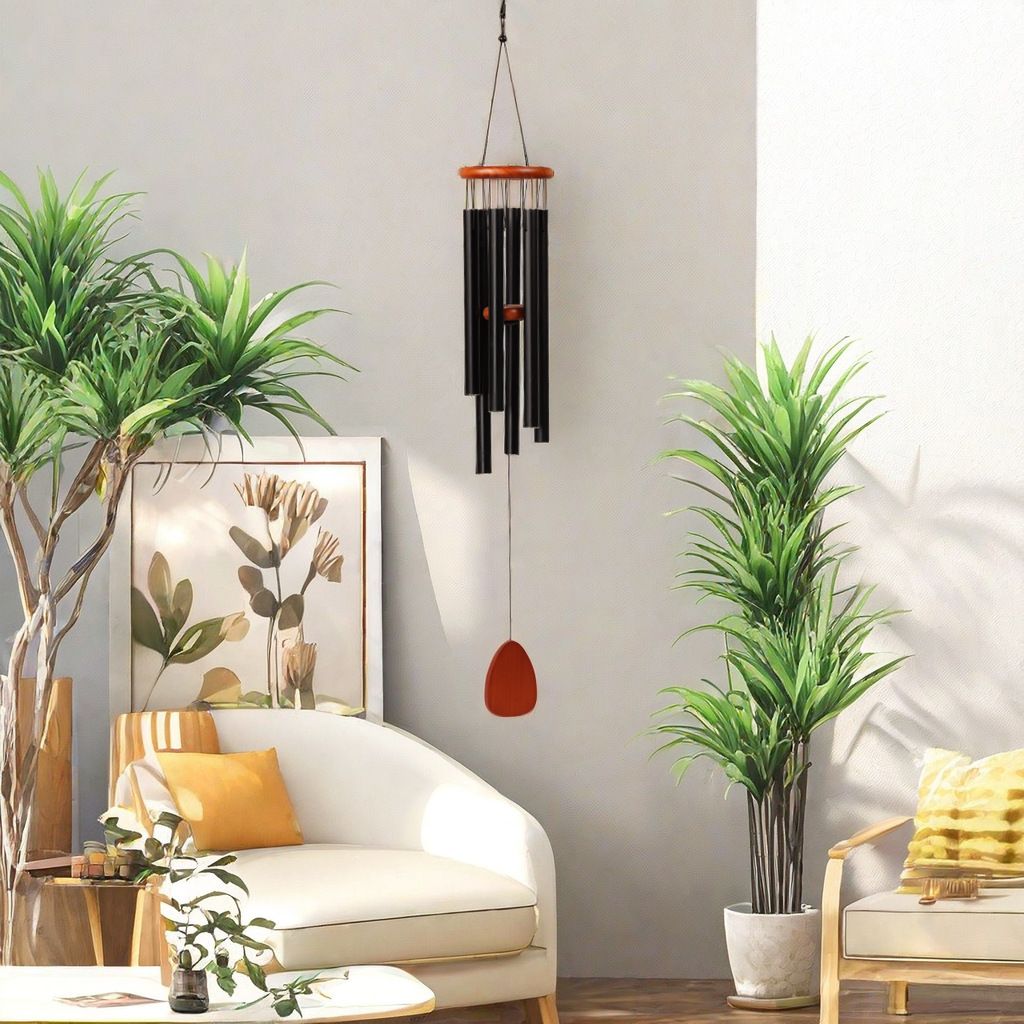 Large Aluminium Wind Chimes Outside view 3