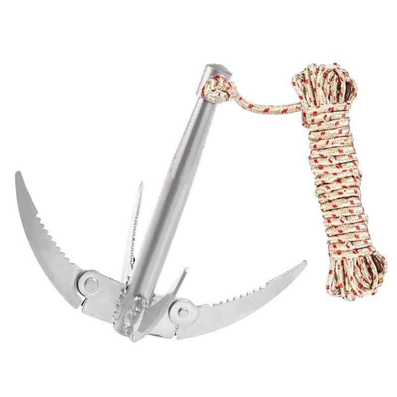 Ant Mag Grappling Hook Stainless Steel Claw Carabiner for Camping Hiking Tree