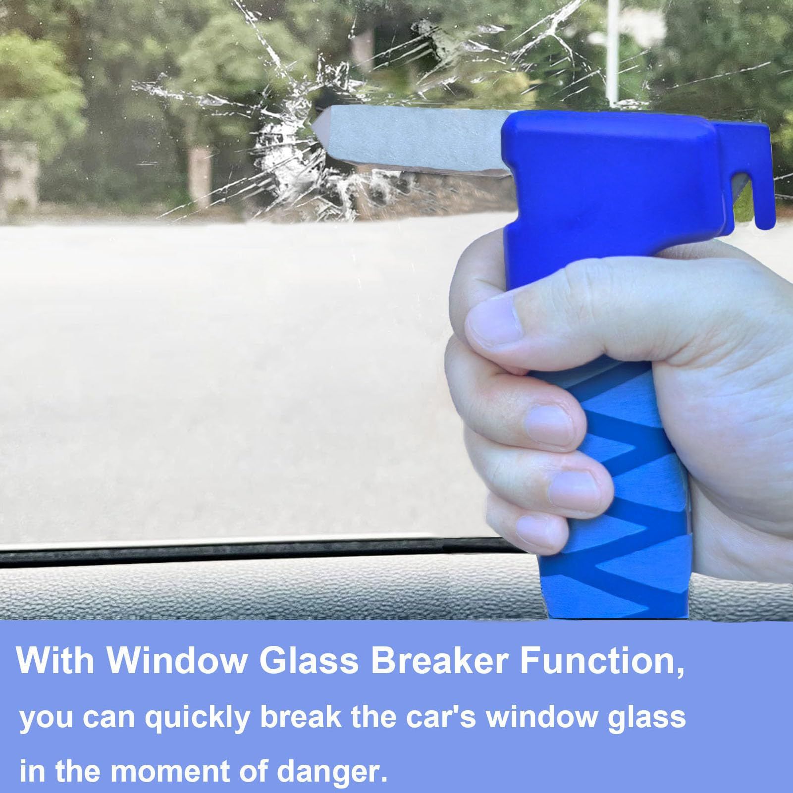 4 in 1 Car Door Handle for Elderly - Car Handle Assist with Window Breaker & view 2