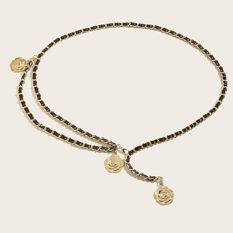 Leather Chain Belts for Women Girls view 2