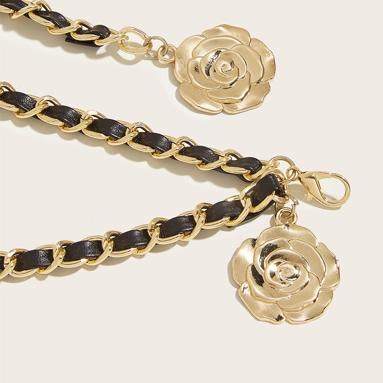 Leather Chain Belts for Women Girls view 5