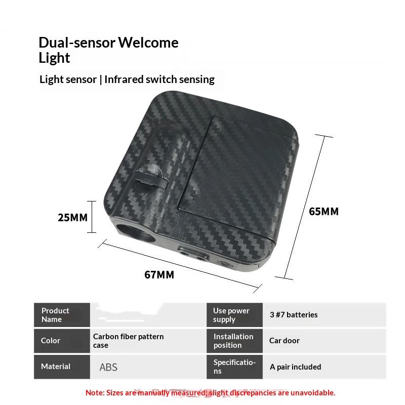 2Pcs 3D Car Door Step LED Welcome Light Projector Lamps view 5