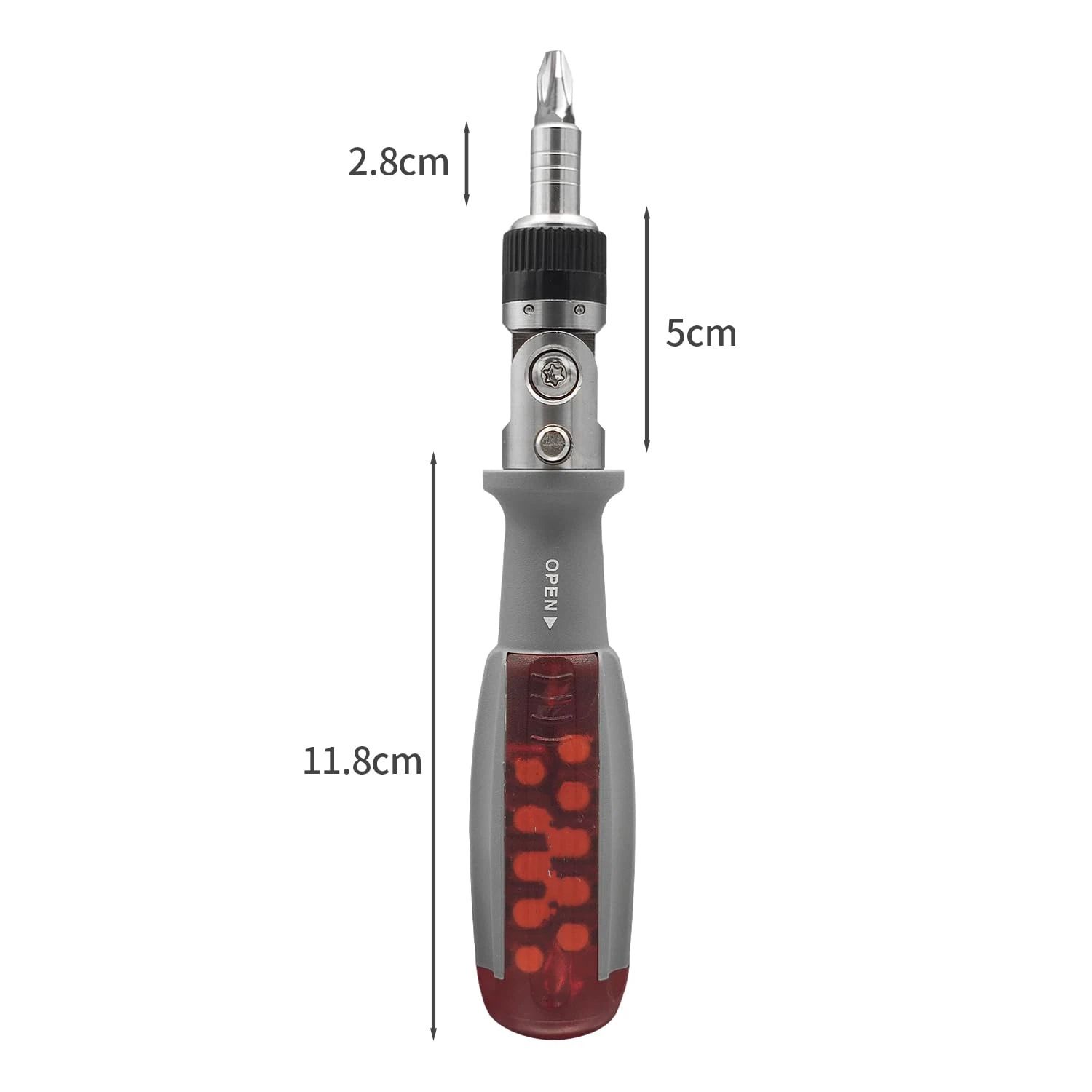 Ratcheting Screwdriver, Ratcheting Screwdriver Set, 10-in-1 Multi Bit view 5