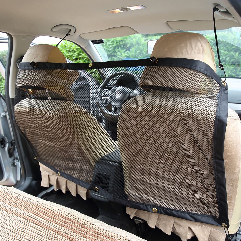 Car Dog Barrier High See Through Net Vehicle Pet Barrier for Cars Trucks and SUV view 3