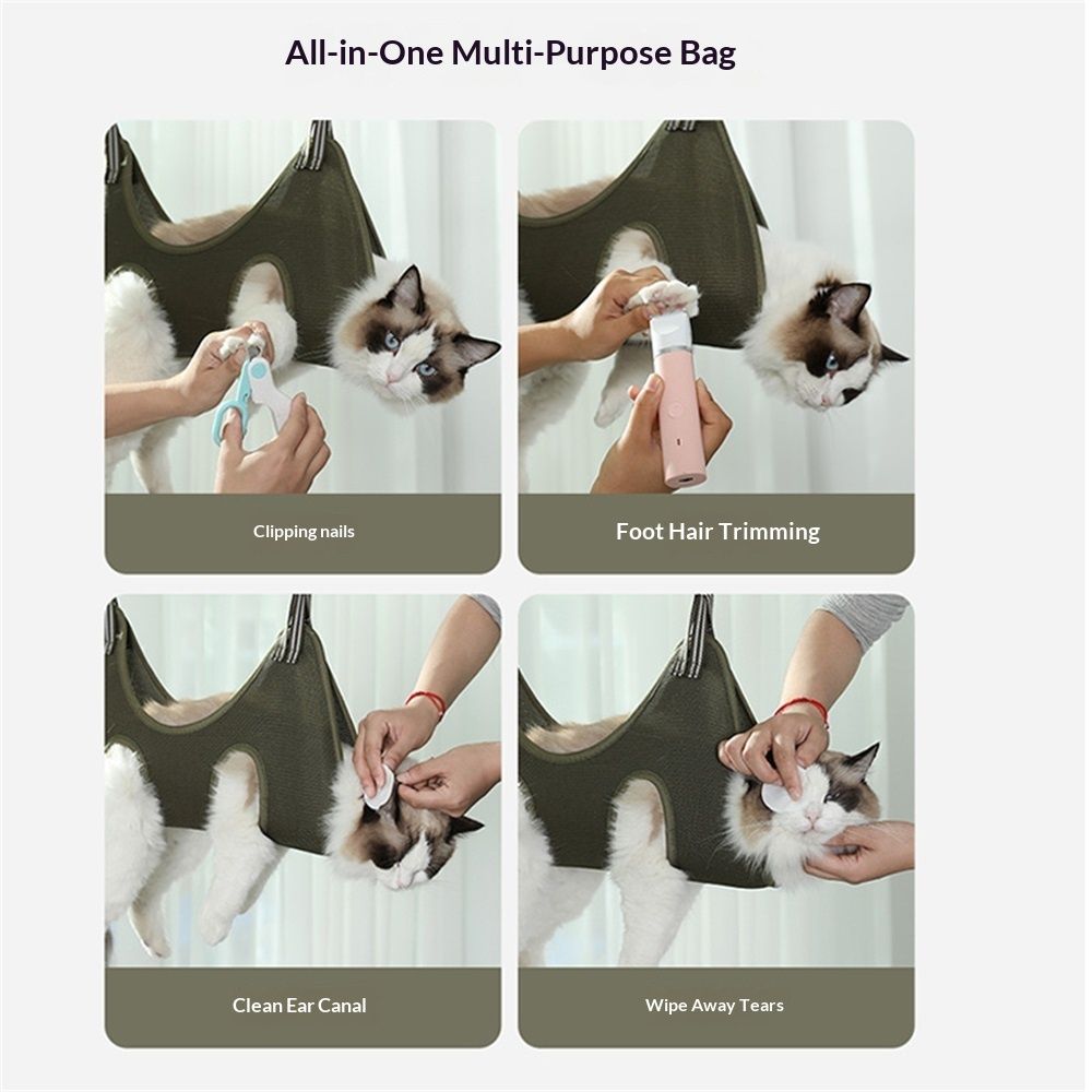 2 pack Cat and Dog Grooming Hammock for Nail Clipping、Grooming view 5