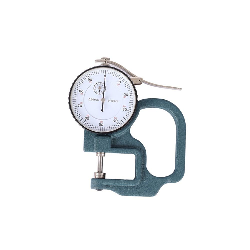 Dial Thickness Gauge, 0-10mm x 30mm / 1.18-inch Flat Head Thickness, Precision